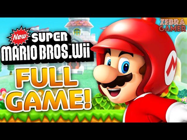 New Super Mario Bros. Wii Full Game Walkthrough!