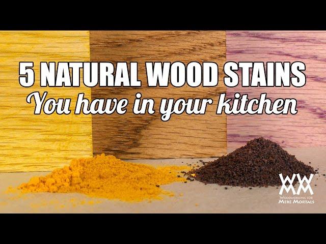 5 Weird Wood Staining Techniques. Natural Wood Coloring Hacks That Really Work.
