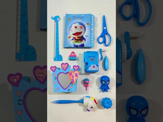 Perfect Blue Stationery Items, Lolipop Eraser, Sharpener, Pencil Holder #stationery #backtoschool