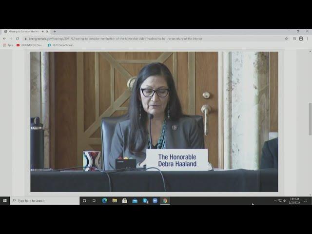 Interior secretary nominee Haaland testifies at confirmation hearing