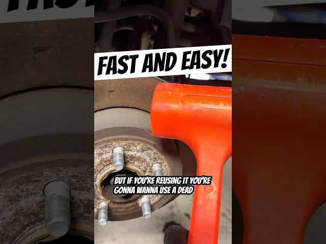 FASTEST Way to Remove a Stuck Rotor!  #mechanic