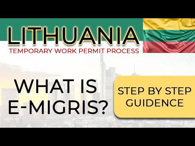 How to Submit Lithuania E-MIGRIS Application ? Lithuania TRP how to apply ? Lithuania visa problems.