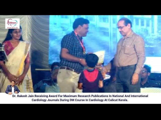 Dr. Rakesh Jain Receiving Award For Maximum Research Publications #achievements