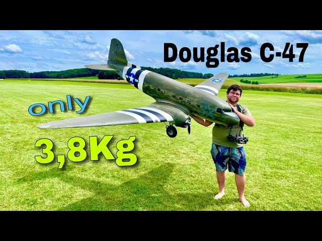 Ultra lightweight XL RC Douglas C-47 electrical Model | made from Depron | Jürgen Schönle