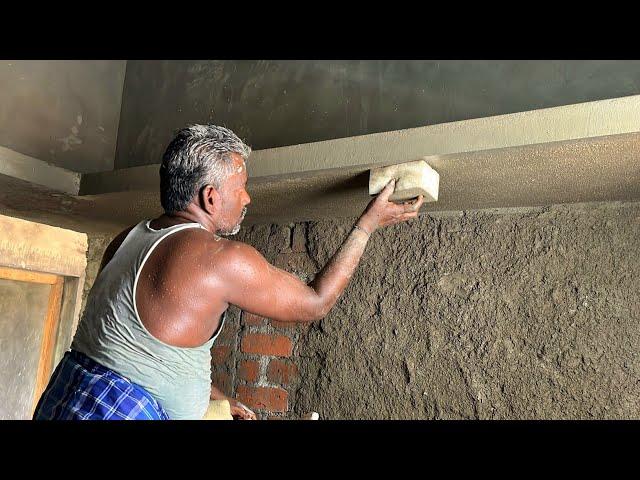 Techniques of Loft Plastering_1BHk Kitchen Lintel Slab Properly Plastering|Slab Plastering