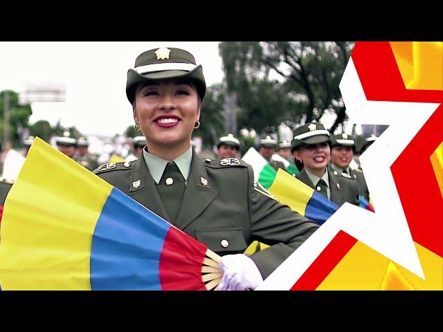 WOMEN'S FORCES OF COLOMBIA  Colombia Independence Day military parade