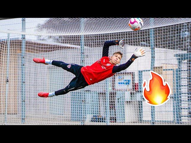 13 Years Old Goalkeeper On Fire 