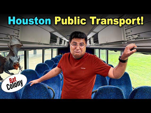 $1 Ride on Houston’s Most Ignored Public Transport  Shocking Bat Colony 