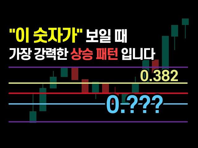 피보나치 되돌림은 무조건 이렇게 사용해야 합니다 (이 숫자 2개 뜨는 순간 최고의 매수타이밍)