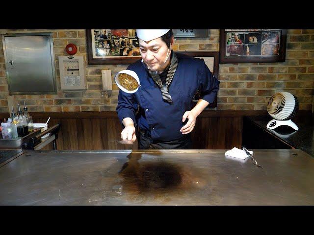 amazing skill, teppanyaki steak master - korean street food