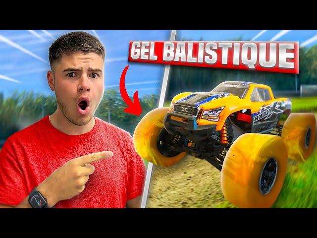 ROUES EN GEL BALISTIQUE SUR MA VOITURE RC !! (INCROYABLE)