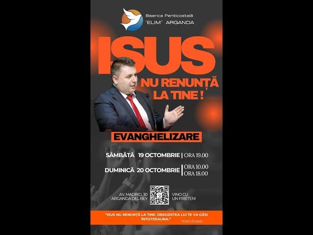 Gabi Floruț - Isus nu Renunță la Tine (Evanghelizare) - Duminică 20 Octombrie 2024