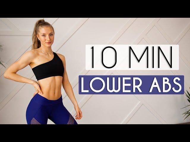 10 MIN INTENSE LOWER ABS WORKOUT (Lower Belly Burn) - No Equipment