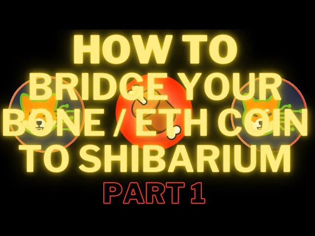 HOW TO BRIDGE YOUR BONE / SHIB OR ETH COIN TO SHIBARIUM