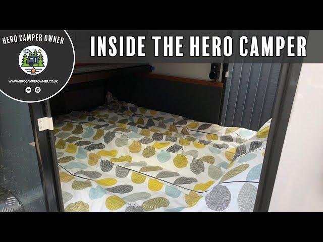 Inside my Hero Camper Ranger - Bed slide, storage and more