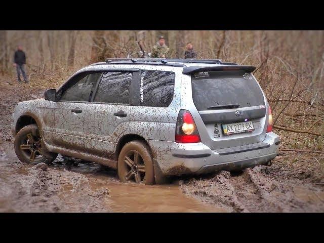 SUBARU FORESTER is 'a real 4wds' in mud. Off-Road.