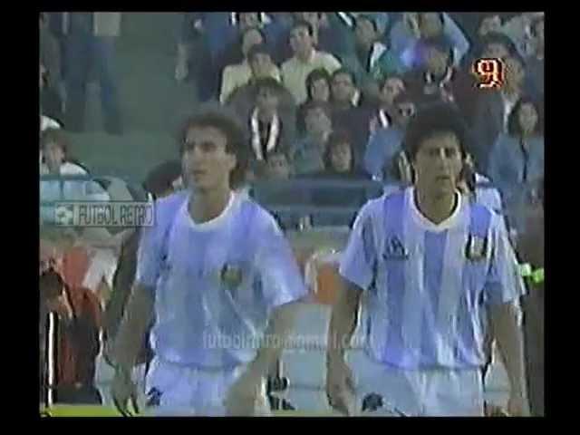 Italia  vs Argentina  Amistoso 1989 Maradona, Caniggia, Baresi, Zenga FUTBOL RETRO TV