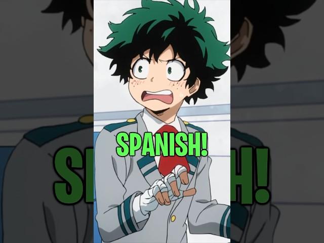 Basic Spanish at U.A. High️ | My Hero Academia Abridged #shorts