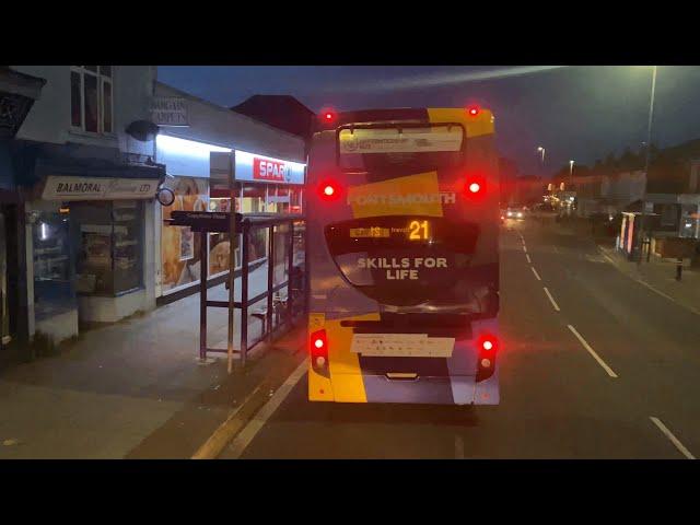 Full Route Visual ~ Bus Route 21 : Portsmouth Harbour - Havant