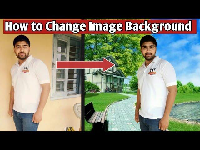 How to Change Photo Background on Mobile [Hindi]