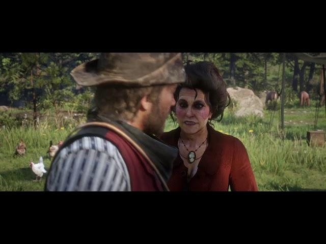 RDR2 Arthur refuses to let Miss Grimshaw slap him.