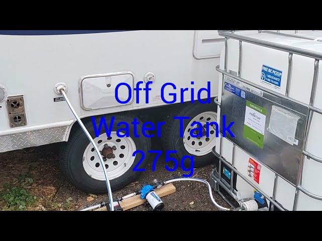 Off Grid Camper Water tank with pump 275 pump IBC Tote