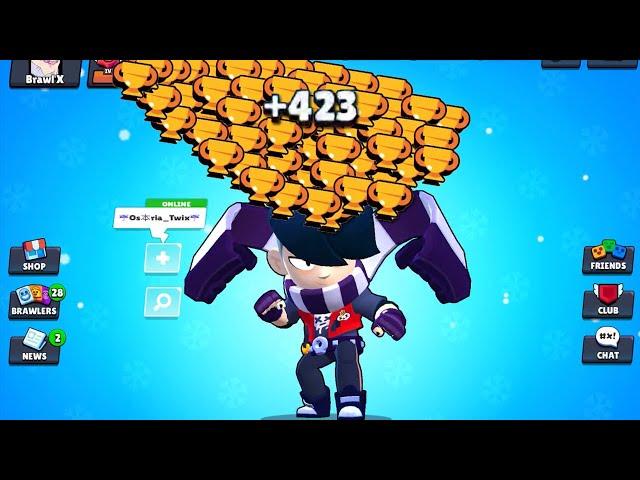 EDGAR NONSTOP to 500 TROPHIES! Brawl Stars