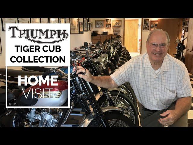 Incredible Triumph Tiger Cub vintage motorcycle collection!