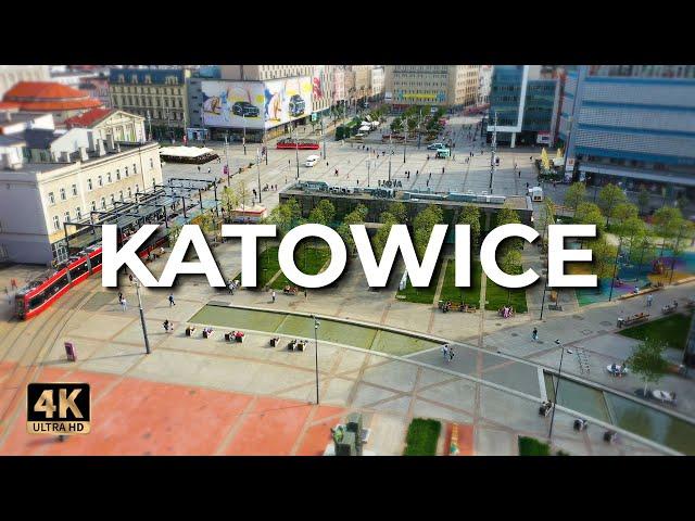 Katowice z drona | Wiosna 2022 | LECE W MIASTO™ [4k]