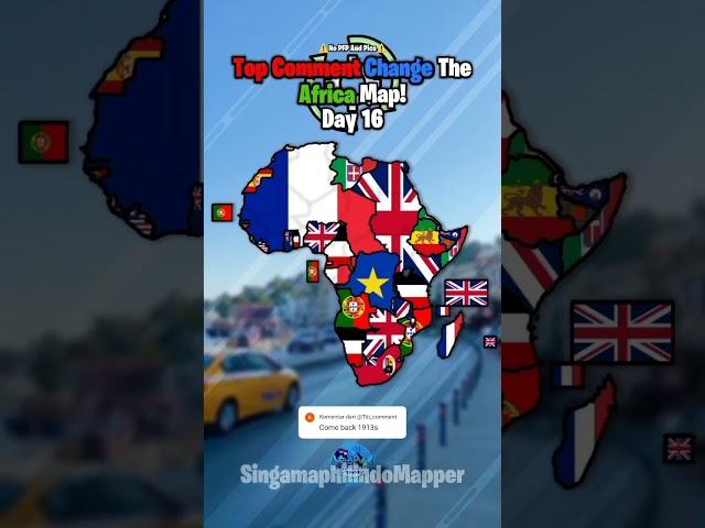 Top Comment Change The Africa Map! | Day 16 #shorts #mapping #map #africa #viral