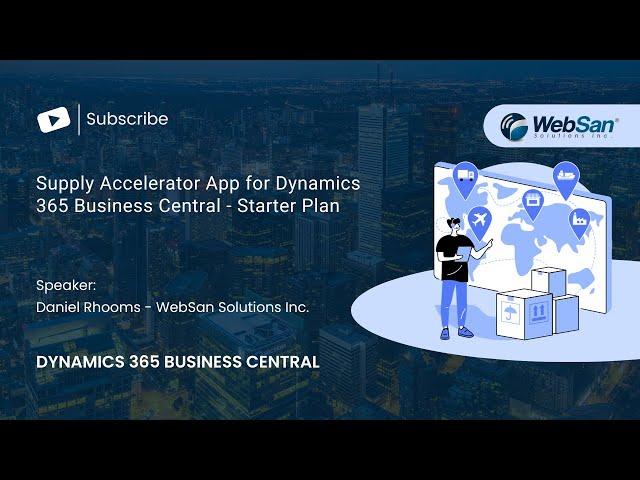 Supply Chain Accelerator Package for Dynamics 365  Business Central - Starter Plan