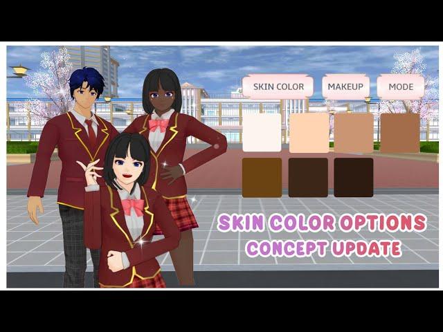 New Update Concept! Skin Color Option in Sakura School Simulator  [CONCEPT ONLY]