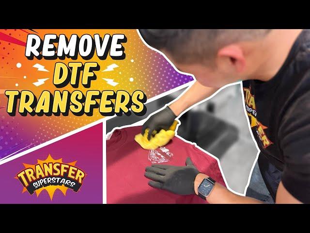 Can't Believe I DID NOT KNOW this SOONER! Money Saving Tip! REMOVING DTF Transfers