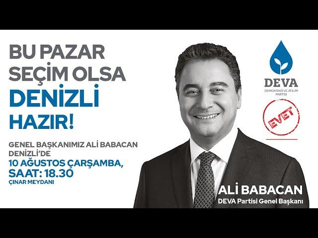 Denizli Çınar Meydanı'ndayız