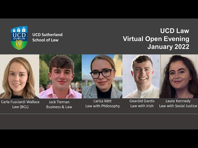 UCD Law Open Evening 2022