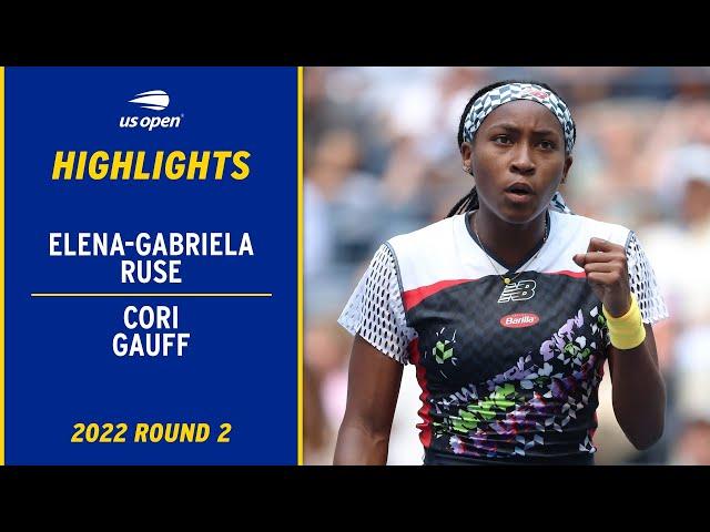 Elena-Gabriela Ruse vs. Coco Gauff Highlights | 2022 US Open Round 2