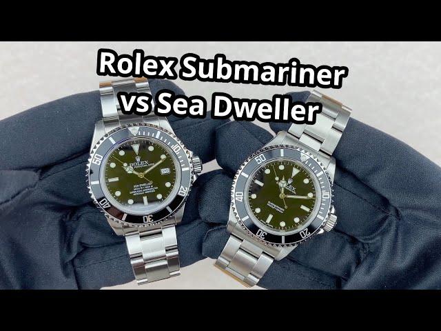 Rolex Submariner vs Rolex Sea Dweller | A quick look! 16600 vs 14060M