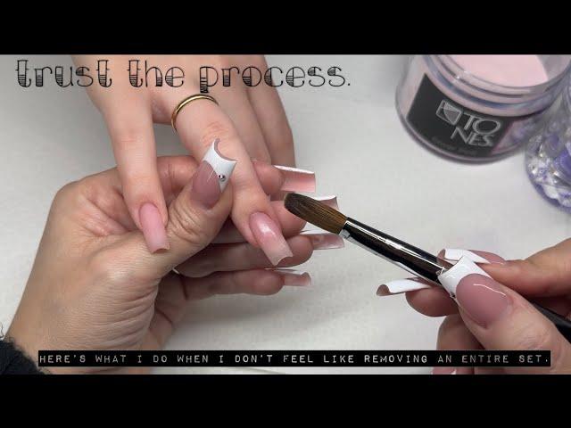 Step by Step Acrylic Nails Fill 