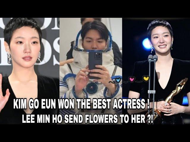 LEE MIN HO SENT FLOWERS TO KIM GO EUN | SHE WON THE BEST ACTRESS ACTRESS | BLUE DRAGON AWARDS