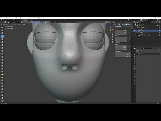 03 Intro to Cartoon Character Sculpting: Nose