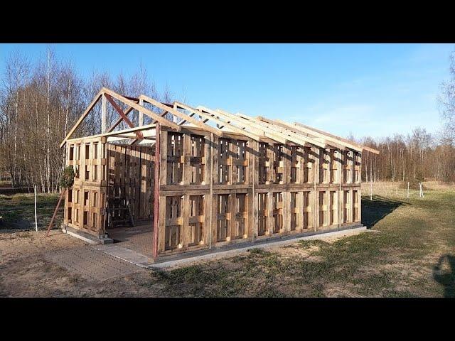 Pallet barn build. part 1.