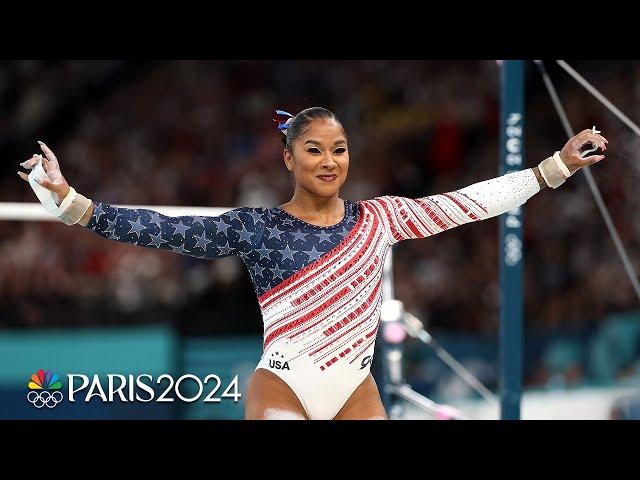 Jordan Chiles DID HER THING during the women’s gymnastics team final | Paris Olympics | NBC Sports