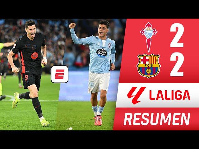 BARCELONA dejó escapar puntos ante CELTA DE VIGO y empató 2-2 en una locura de partido | La Liga