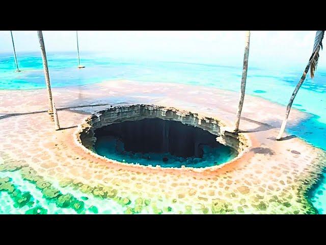 Drone subaquático entrou no Grande Buraco Azul, e o que foi capturado aterroriza o mundo inteiro