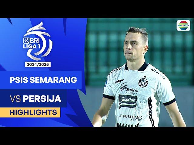 PSIS Semarang VS Persija - Highlights | BRI Liga 1 2024/25