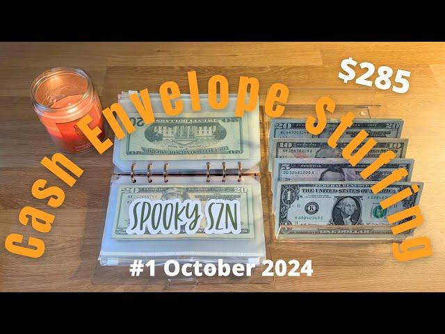 First Cash Stuffing of OCTOBER 2024 // Low Income Weekly Budget