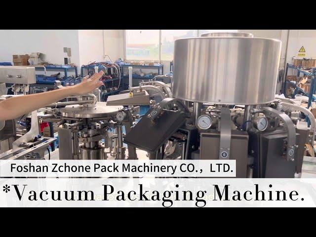 Rotary Vacuum Packaging Machine 304 Stainless Steel Large Food Vacuum Packaging Equipment