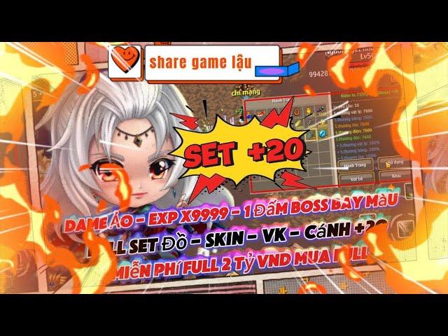 Share Game Lậu HSO Miễn Phí 2 Tỷ VND Full Set Đồ Skin Cánh Pét +20 Chỉ Số Max Ảo Exp x9999% Có IOS