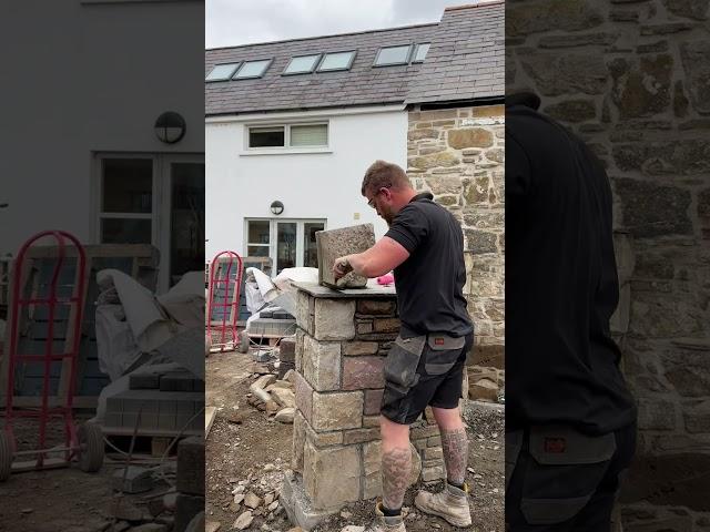 Building stone at a old cottage #stonemasonry