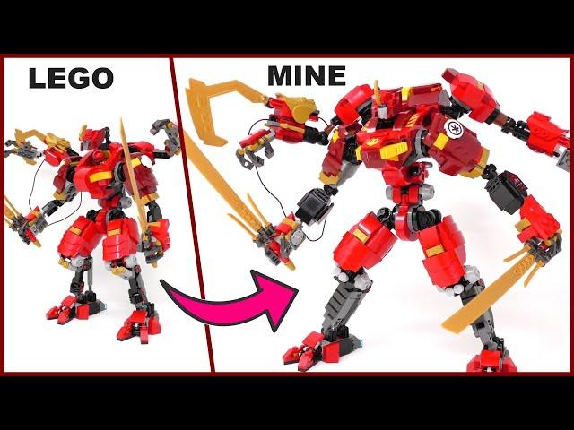 Upgrading a LEGO Ninjago Climber Mech With Viewers' Ideas! (71812 Kai's Mech)